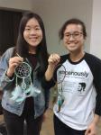 Participants and their delicate dreamcatchers